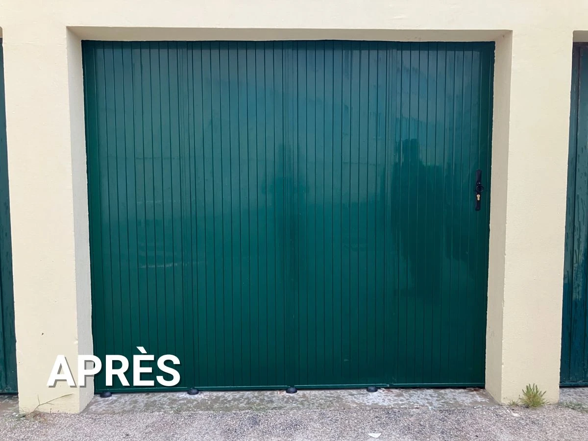 Remplacement porte de garage à Hardelot après